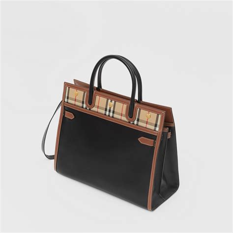 burberry black small doctor's bag with checks|Burberry Mini Bags .